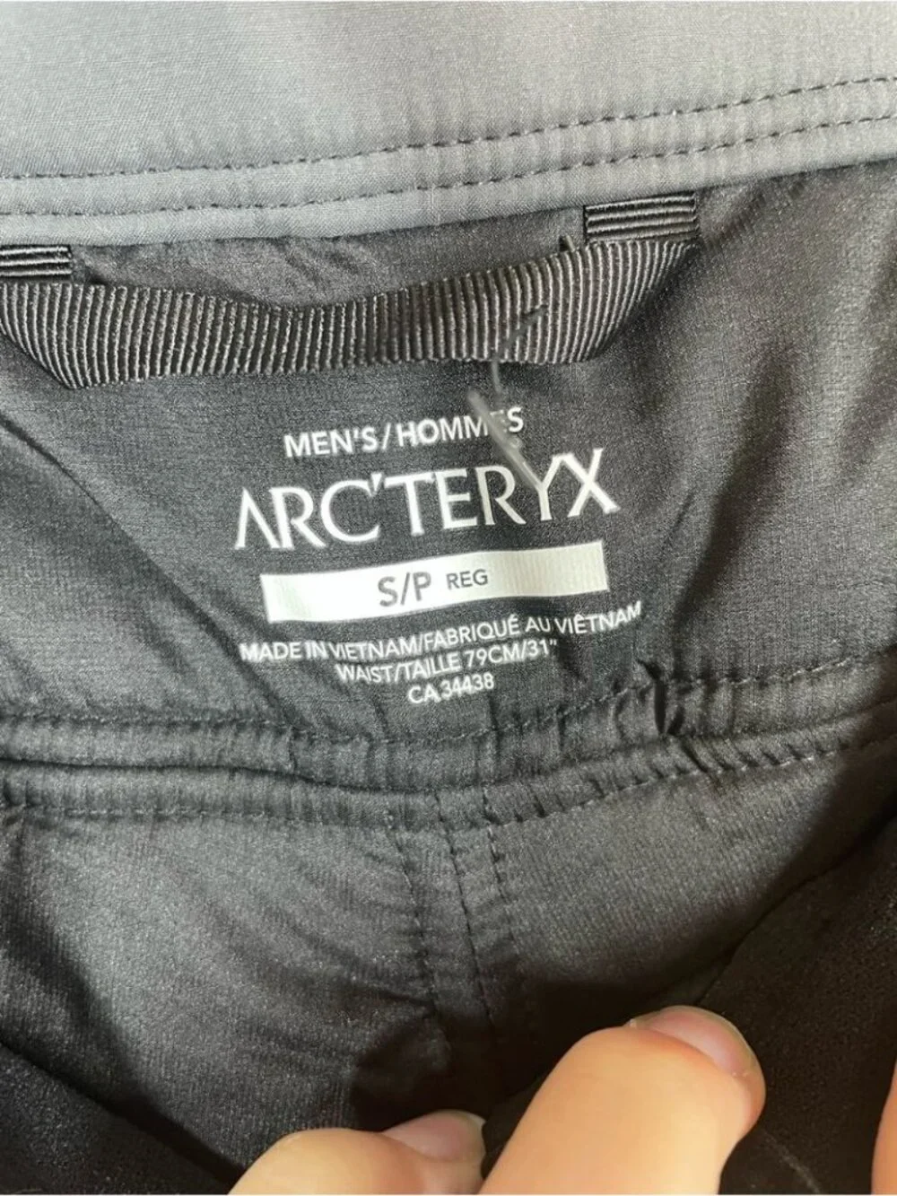 Arc’teryx Mens Capri Pants Gray Small Hiking Waterproof Outdoor Trail Shell